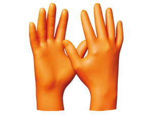 Einweghandschuh "Orange Nitril" ultra grip (50...