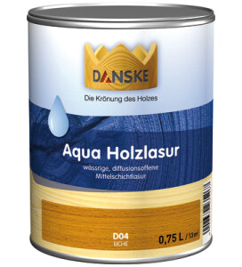 DANSKE Aqua Holzlasur 0,75 l Farblos