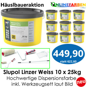 Häuslbauer Aktion 8222 SLUPOL LINZERWEISS 10 x 25 kg...