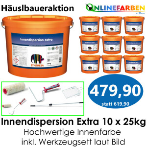 Häuslbauer Aktion Innendispersion Extra 10 x 25 kg +...
