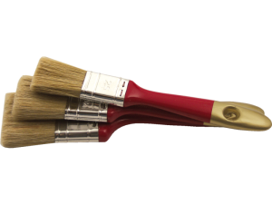 Flachpinsel-Set 3-teilig (30,40,50 mm) Rot