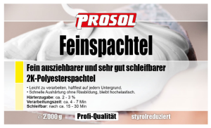 Prosol Feinspachtel inkl. H&auml;rter