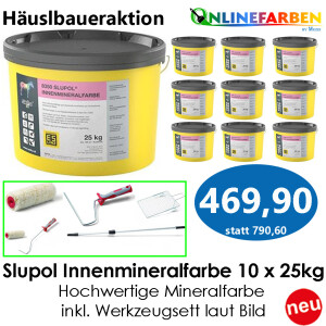Häuslbauer Aktion 8350 SLUPOL Innenmineralfarbe 10 x...
