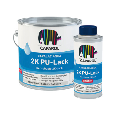 Capalac Aqua 2K PU-Lack 2,5 l-Weiß