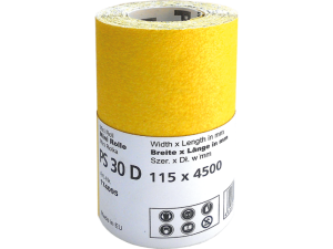 Korundschleifpapier gelb MINI P240, 115 mm x 5 m