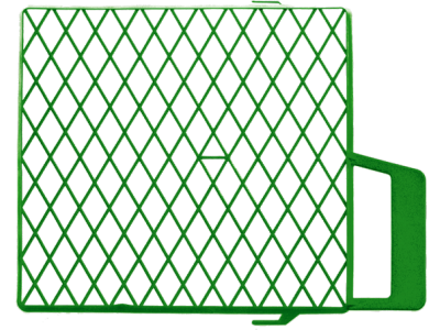 Abstreifgitter Kunststoff Gr. 3, 26x31 cm grün
